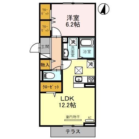拡大写真:PRIMAVERA 1階101の間取り
