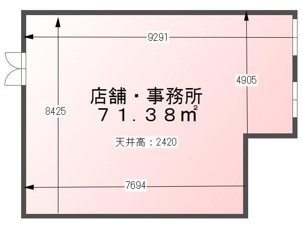 拡大写真:新栄プロパティー古市駅東 1階103の間取り