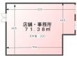 新栄プロパティー古市駅東の間取図