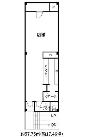 拡大写真：アクティ祇園富永町ビル 1階1の間取り