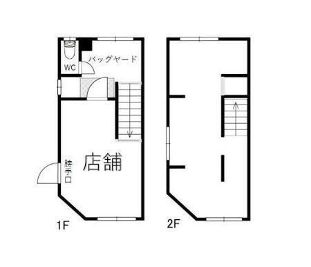 拡大写真：伊賀2丁目店舗 1階1の間取り