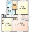 写真：豊前市大字赤熊1階の間取図