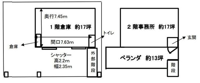拡大写真:久世大薮町貸倉庫 1の間取り