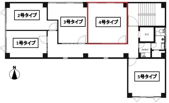拡大写真:大阪市中央区北久宝寺町2丁目 3階304の間取り