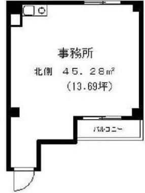 拡大写真:西本町創建ビル 7階402の間取り