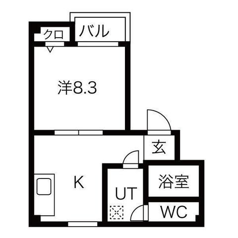 拡大写真:セナ・ドーラ瓦町 401の間取り