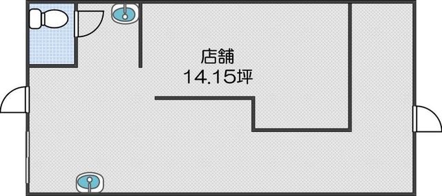 拡大写真：大阪市住吉区杉本２丁目 1Bの間取り
