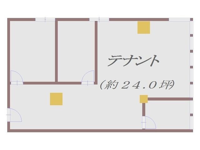 拡大写真:堺市堺区東雲西町1丁 2階201aの間取り