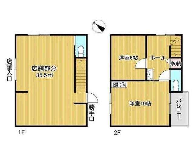 拡大写真:和泉市上町 1階1aの間取り