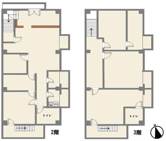 拡大写真:奈良市法蓮町 2階2の間取り