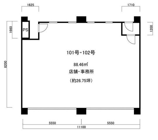 拡大写真:泉佐野市湊2丁目 1階1の間取り