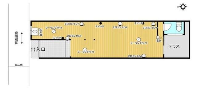 拡大写真:大阪市鶴見区放出東3丁目 1Fの間取り