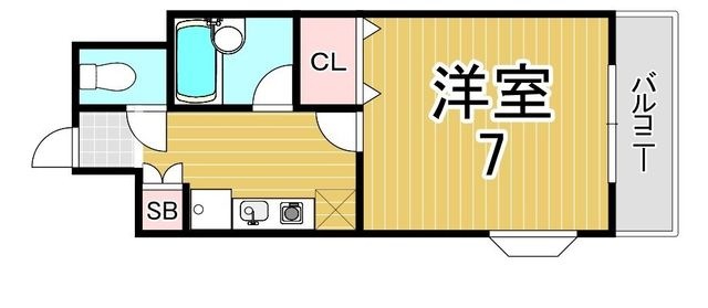 拡大写真:神戸市長田区海運町8丁目 206の間取り
