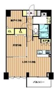 スプランディット上本町WESTの間取図