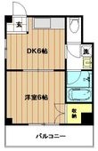 新礒田マンションの間取図