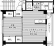 ビレッジハウス米田1号棟の間取図