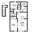 Ｌｏｕ　ｌｏｕ　Aの間取図