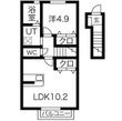 プリエール ヴェルテの間取図
