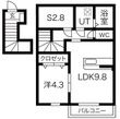 グリーンヒルズ大堤Bの間取図