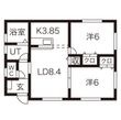 Ｓアンソレイエ金ヶ崎の間取図