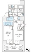 フィシオ飯田橋の間取図