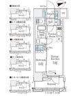リビオメゾン御茶ノ水EASTの間取図