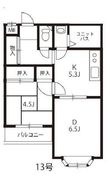 スタジオ足利 の間取図