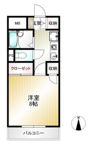 拡大写真:ハイシティー堀南 304の間取り