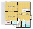 オアシス参番館の間取図