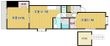 オアシス弐番館の間取図
