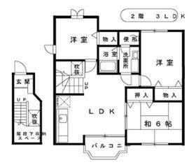 拡大写真:フルール A棟 201の間取り