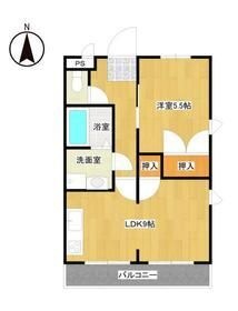 拡大写真:マンション吉野 203の間取り