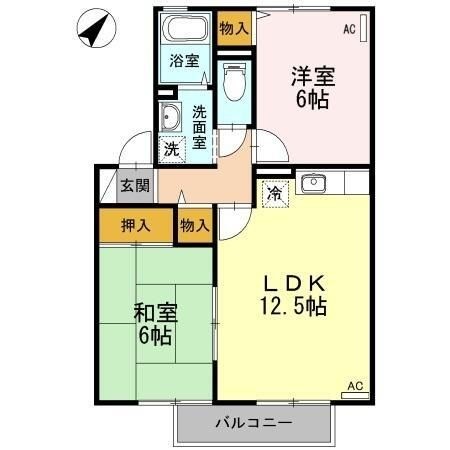 拡大写真:サンヴィーブルB棟 203の間取り