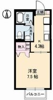 ハイツYou-wa B棟の間取図