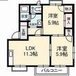 鳥取市吉成の間取図