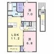 鳥取市福部町湯山の間取図