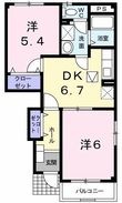 鳥取市国府町宮下の間取図