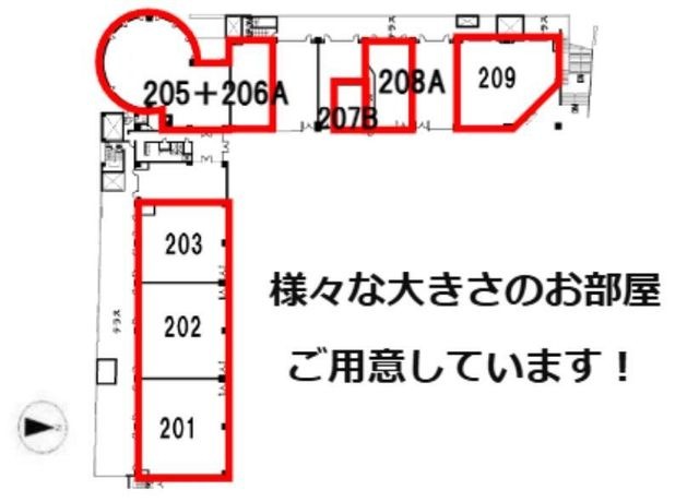 拡大写真:八尾南ガーデンテラス 209の間取り