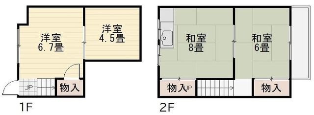 拡大写真:大阪市生野区小路東2丁目 Aの間取り
